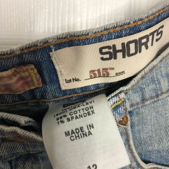 Levi’s 515 Shorts Jean Cotton Blend 12 - Picture 4 of 5